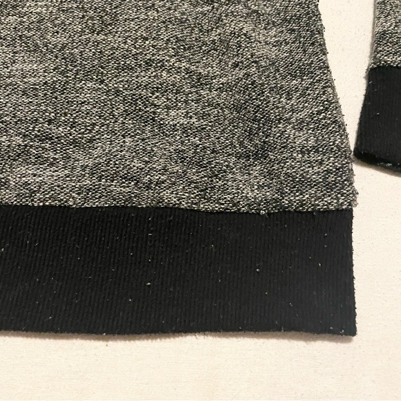 Roxy Hoodie Shirt Size Large Scuba 3 Button Neck Zip Pockets - Picture 13 of 16